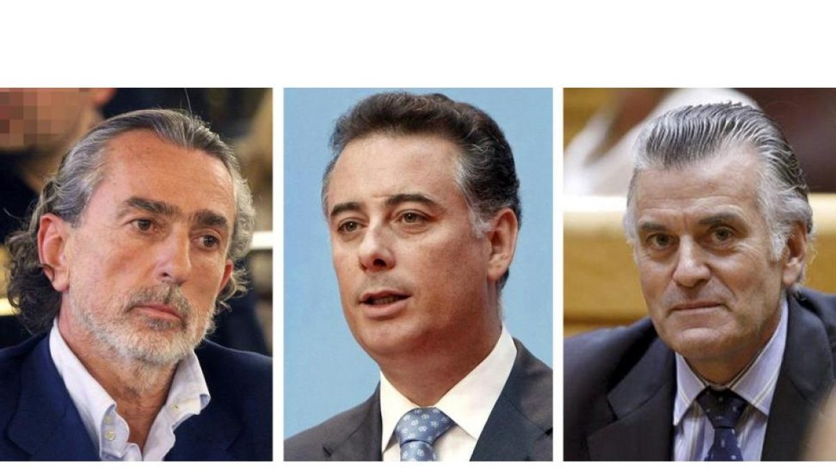Combo de fotografías del empresario Francisco Correa, Alberto López Viejo el extesorero del PP Luis Bárcenas.-EFE