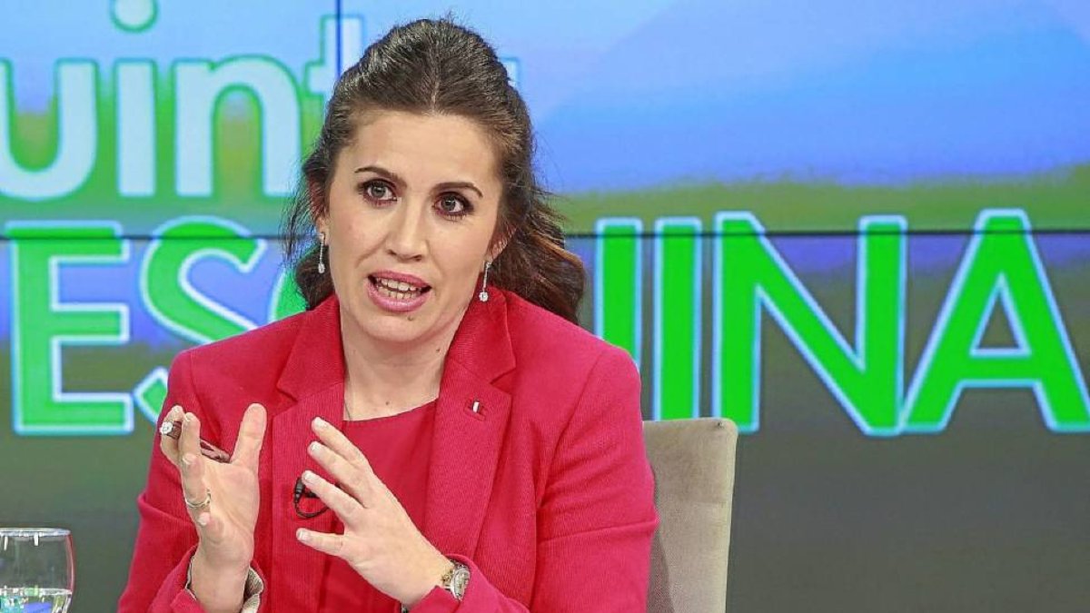 Imelda Rodríguez Escanciano durante 'La Quinta Esquina', programa emitido en La 8 de Valladolid-J. M. Lostau