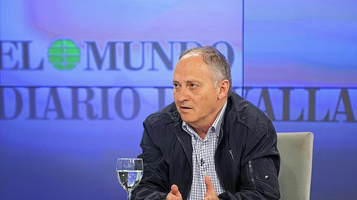 Faustino Temprano durante su intervención en ‘La Quinta Esquina’, emitido anoche en La 8 de Valladolid.-PHOTOGENIC