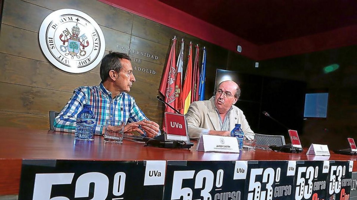 Javier Castán y José Ramón González, ayer-CARLOS BARRENA