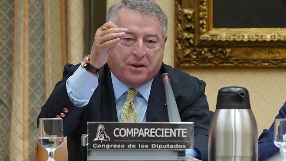 osé Antonio Sanchez, presidente de RTVE, en el Congreso de los Diputados.-JOSÉ LUIS ROCA