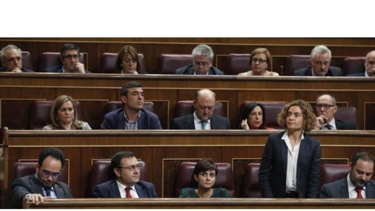 La portavoz del PSC en el Congreso, Meritxell Batet, el pasado octubre-EFE / JAVIER LIZÓN
