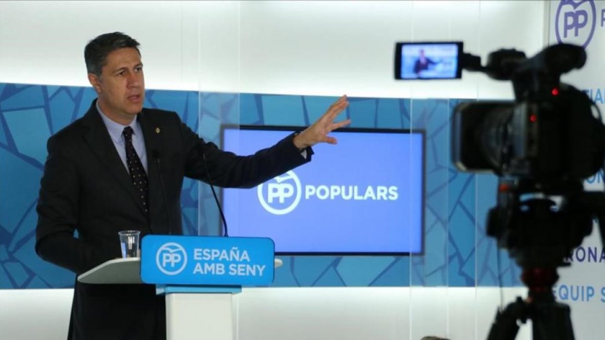 El líder del PPC en el Parlament, Xavier García Albiol.-