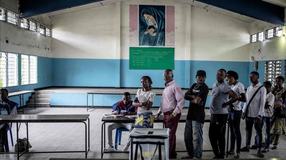 Colegio electoral del distrito de Kinshasa-REUTERS