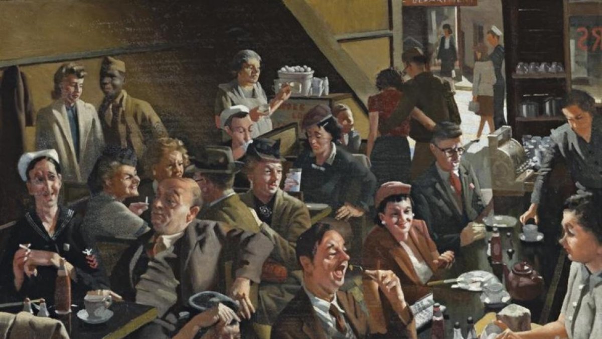 'Snack Bar', la pintura que no puede salir de salir de Australia.-
