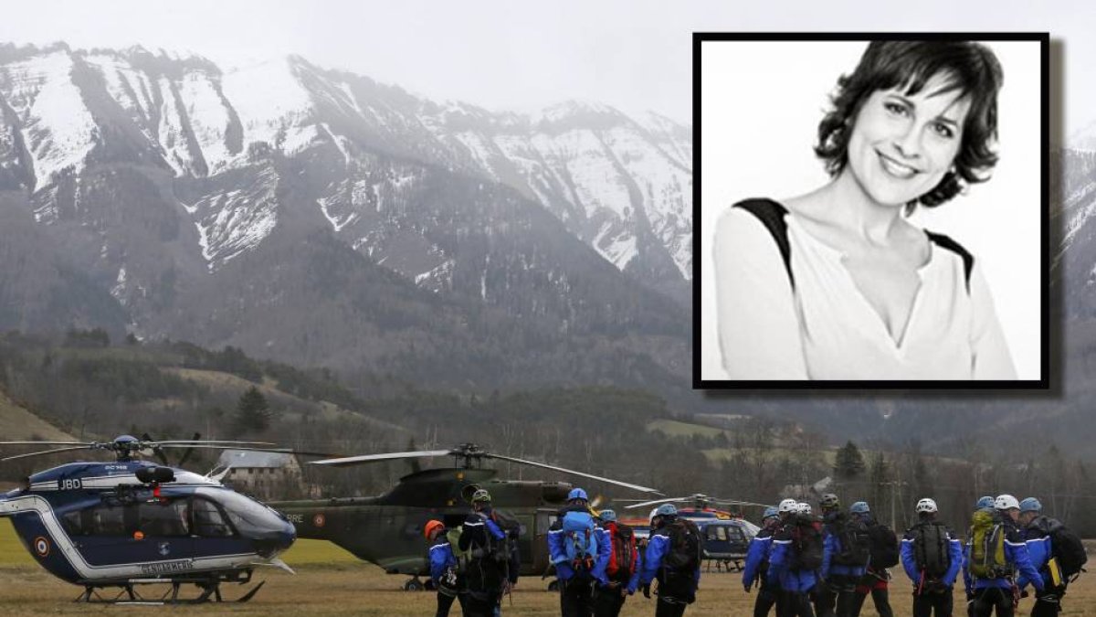 La Policía francesa y la Gendarmería alpina llegan a la zona del siniestro donde ha fallecido la soriana María de Pablo Nuño-REUTERS / Ical