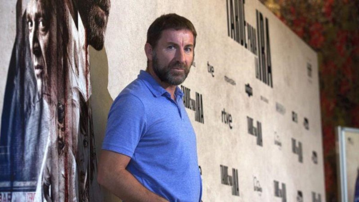 Antonio de la Torre, en el cine Palafox de Madrid, donde presentó 'Tarde para la ira'.-DAVID CASTRO