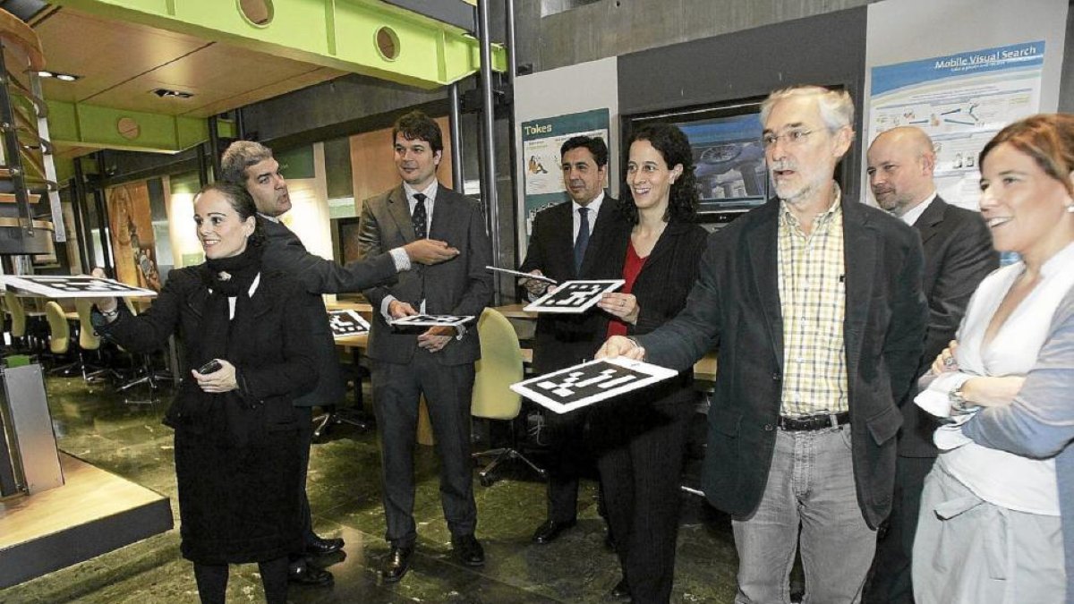 Imagen de una de las visitas al Centro de Telefónica de I+D en Boecillo-ICAL