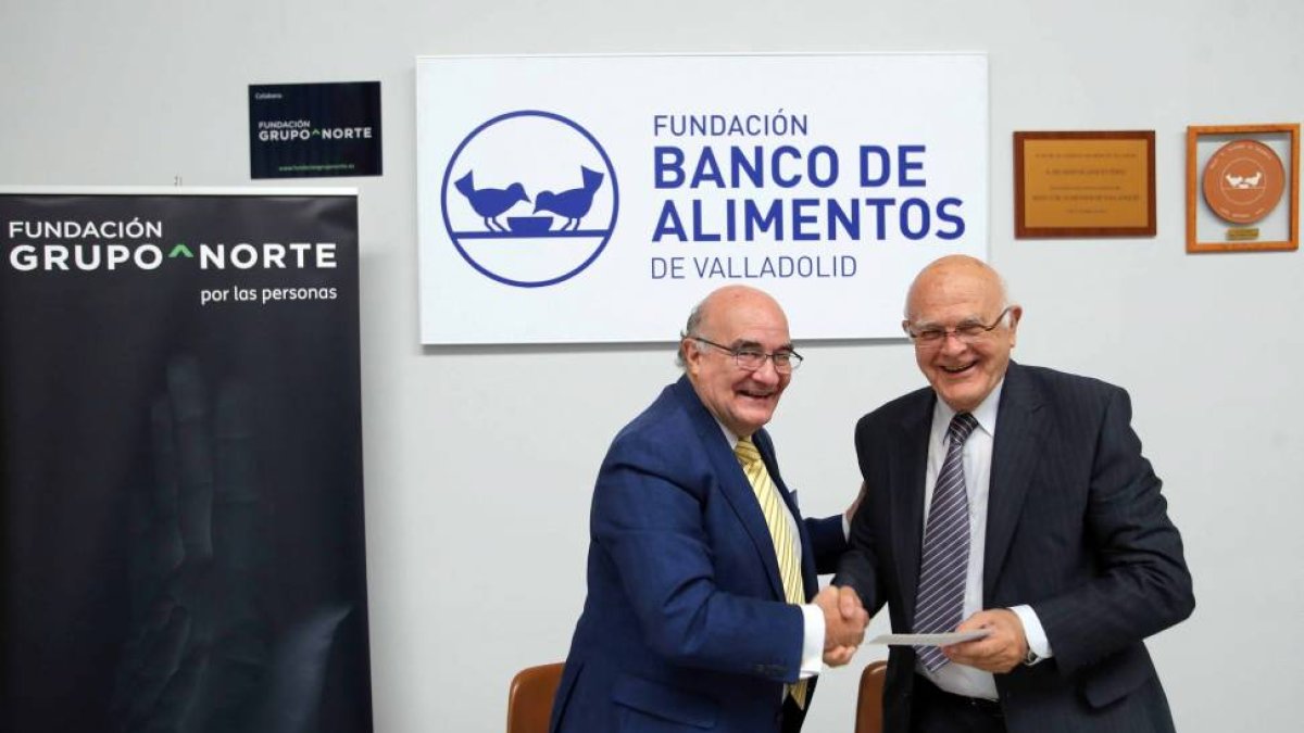 La Fundación Banco de Alimentos de Valladolid firma con la Fundación Grupo Norte un nuevo convenio de colaboración para sufragar el coste del alquiler de la nueva nave del Banco de Alimentos-Ical