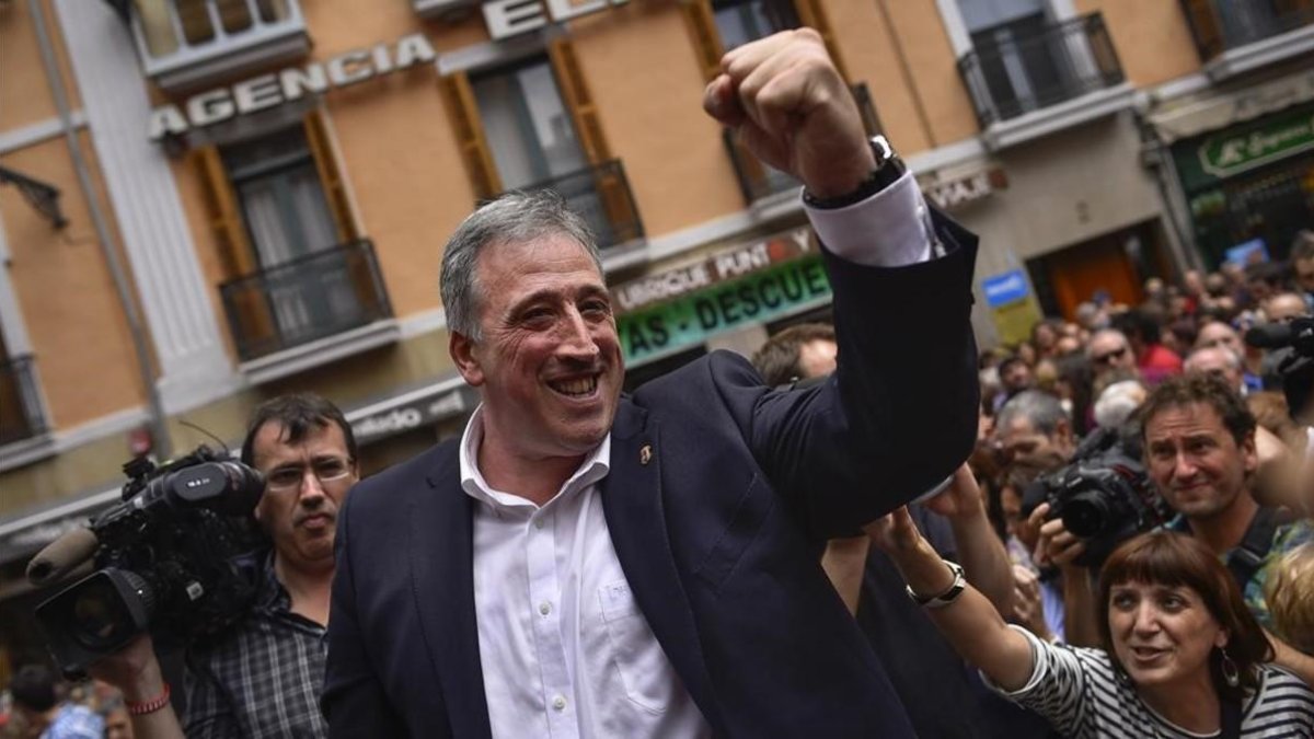 El alcalde de Pamplona, Joseba Asiron-ALVARO BARRIENTOS