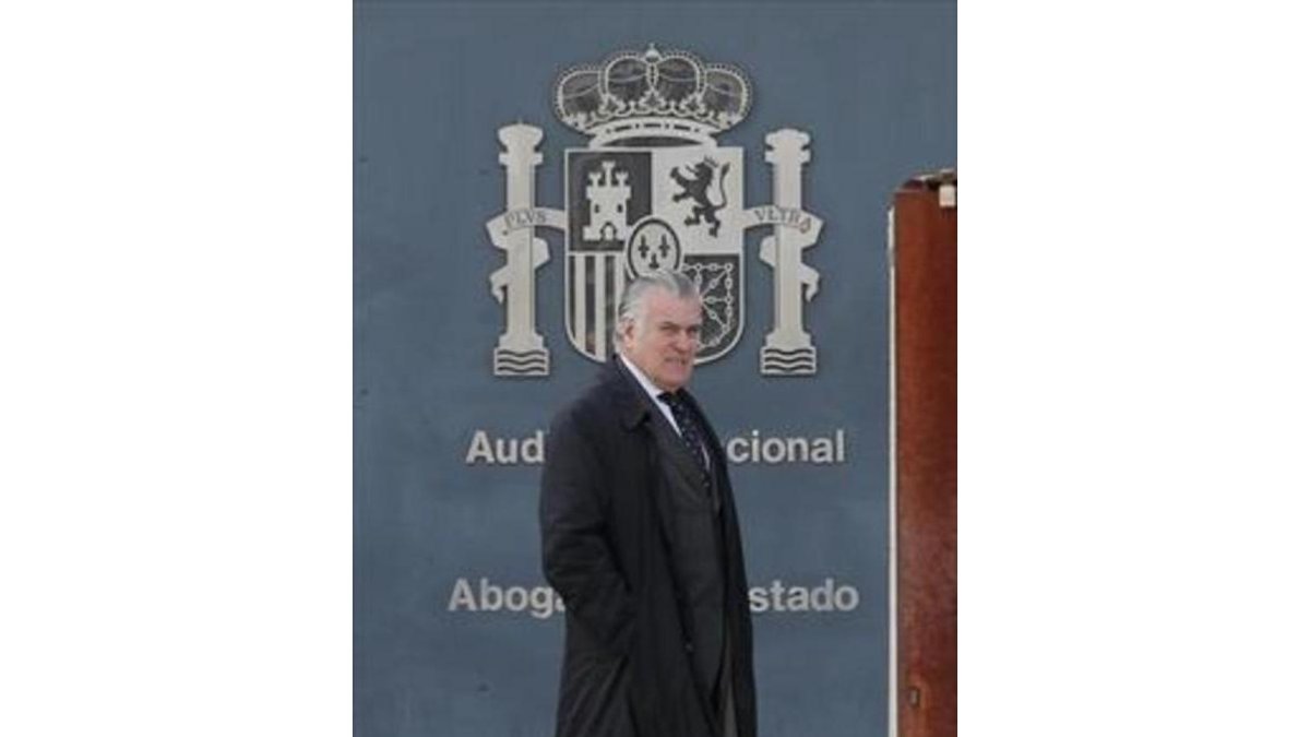 Bárcenas, a su llegada a la Audiencia Nacional.-JOSÉ LUIS ROCA
