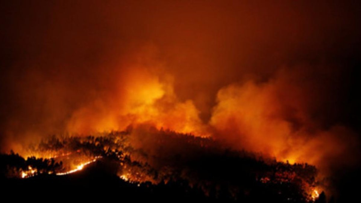 Imagen del incendio de Portugal.-EL PERIÓDICO