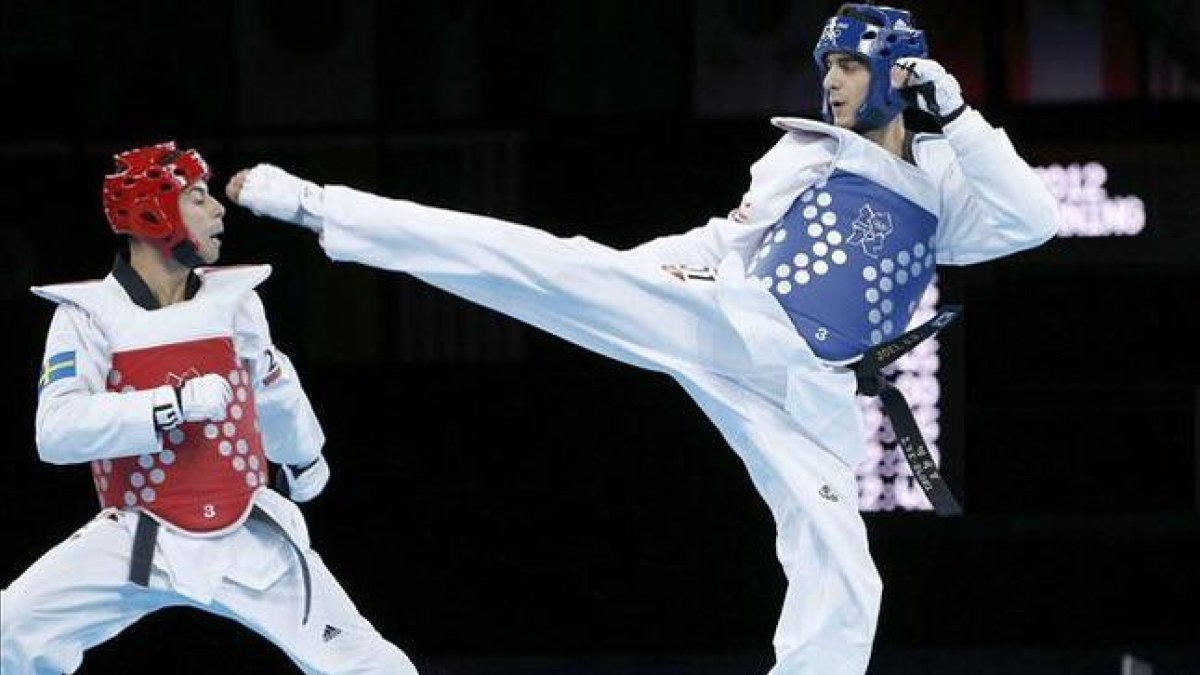 Joel González, en un combate de los Juegos Olímpicos de Londres.-EFE