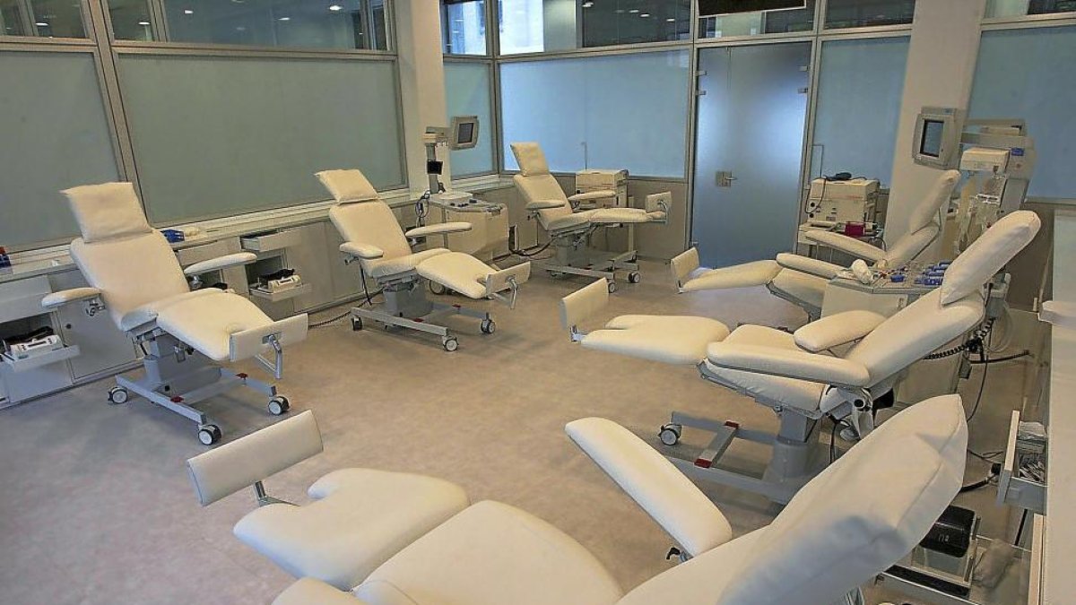 Interior del Centro de Hemoterapia y Hemodonación, en Valladolid, reformado en 2015, cuando se preveía la apertura del banco de esperma y ovocitos-ICAL
