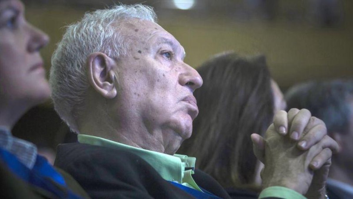 García-Margallo durante la clausura del XIV congreso del PP-CV.-MIGUEL LORENZO
