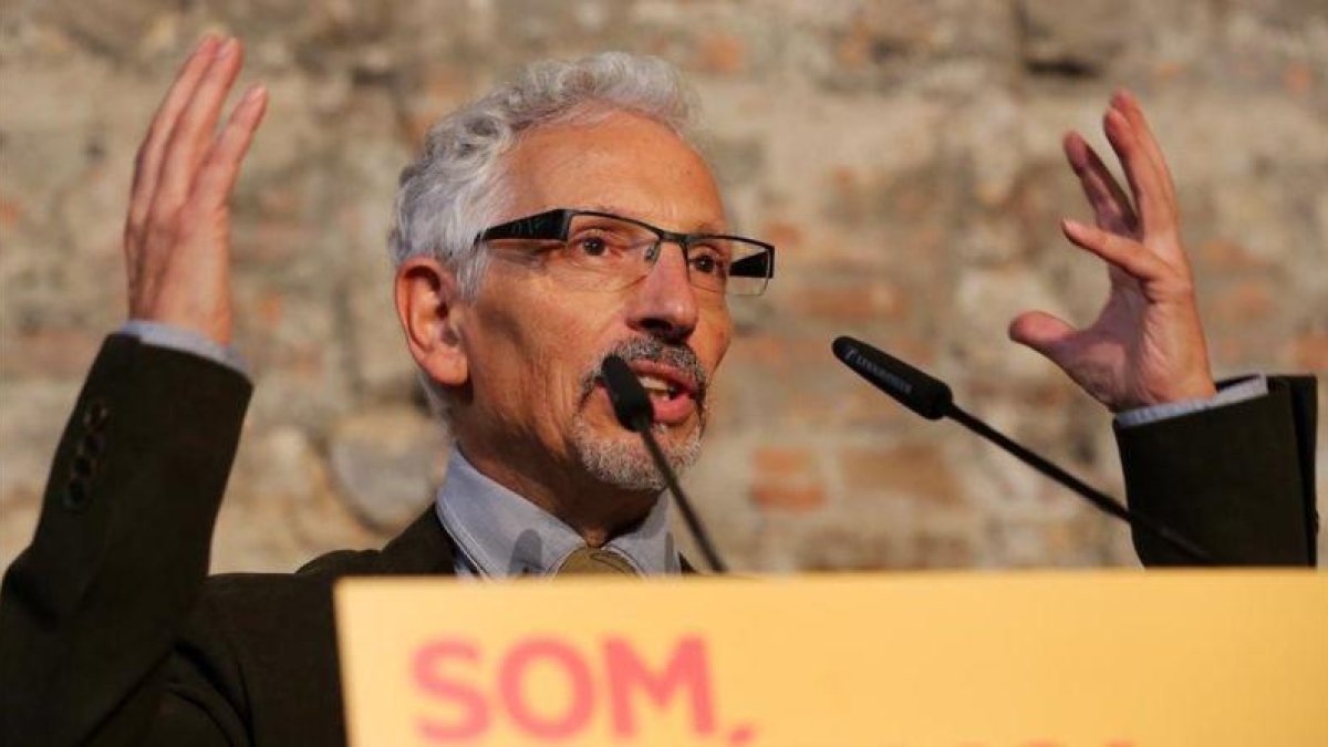Santi Vidal, en un acto de Esquerra Republicana de Cataluña.-RICARD CUGAT