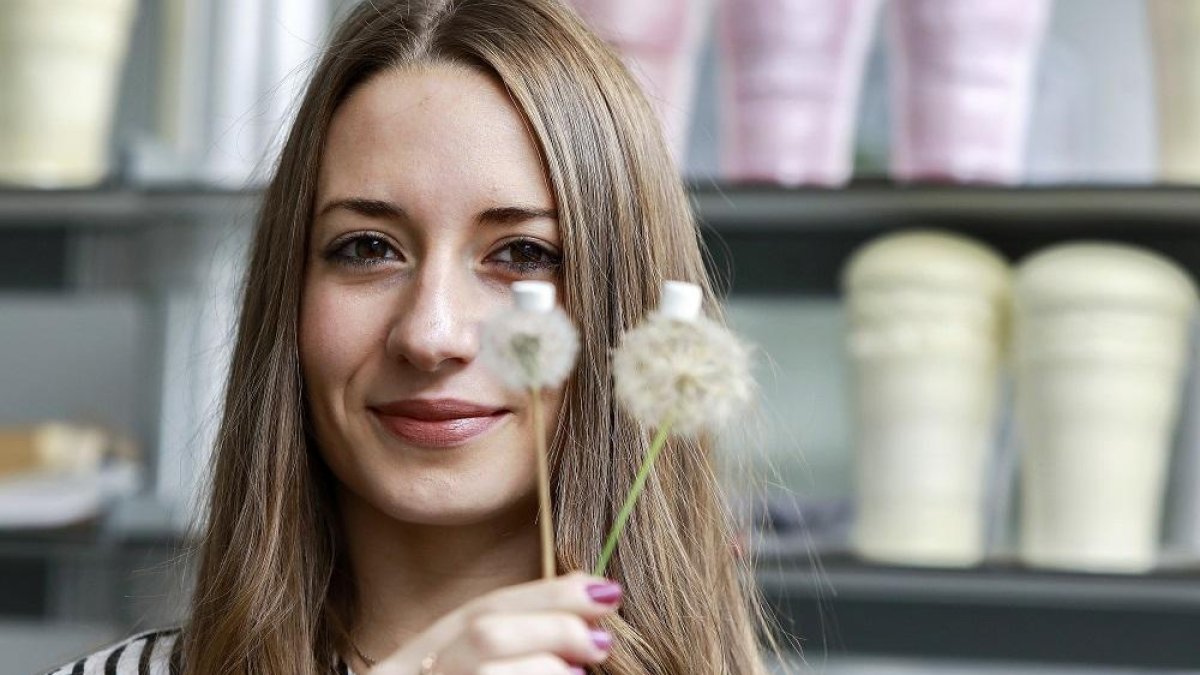 La investigadora Beatriz Merillas, ganadora del segundo premio del concurso Three Minute Thesis.-J. M. LOSTAU