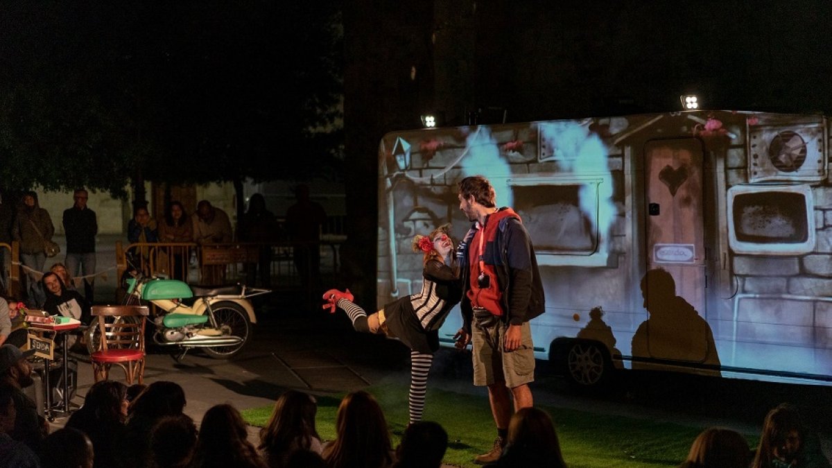 Una imagen de ‘Senda sobre ruedas’. | IMAGINART TEATRO