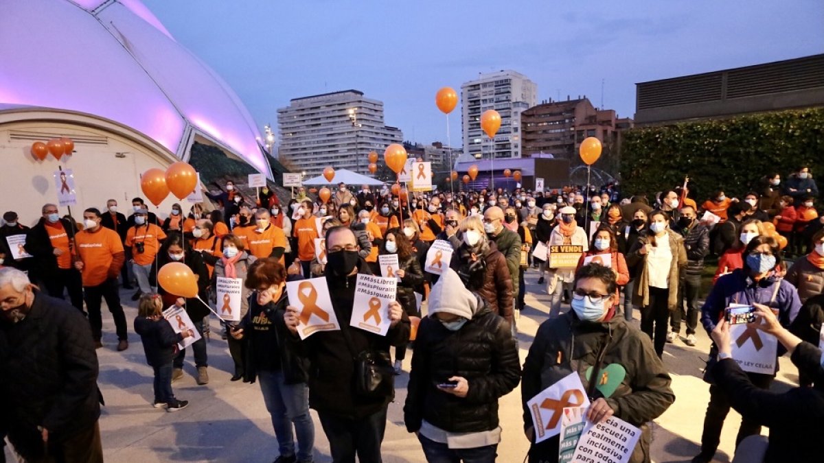 Concentración contra la ley Celaá convocada por la Plataforma Más Plurares