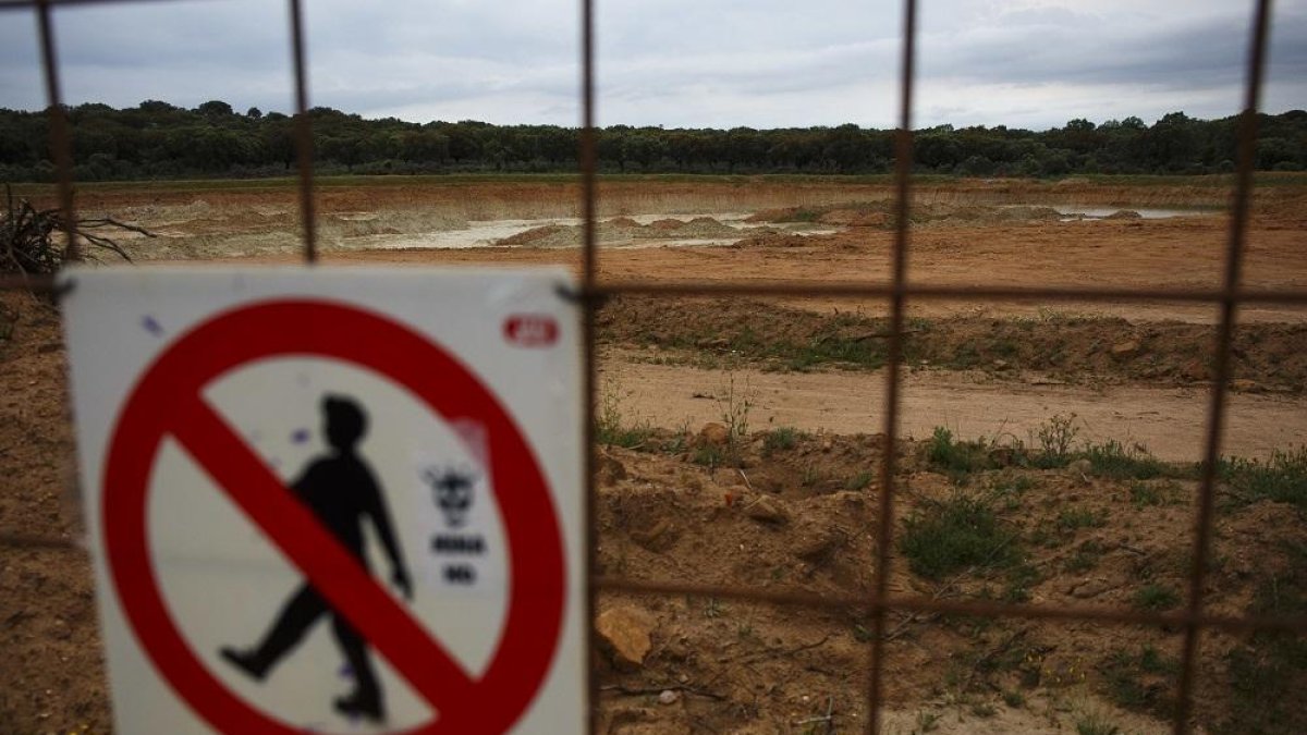 Foto de uno de los lugares en los que la empresa minera realizó los trabajos preliminares.-ÁNGEL NAVARRETE