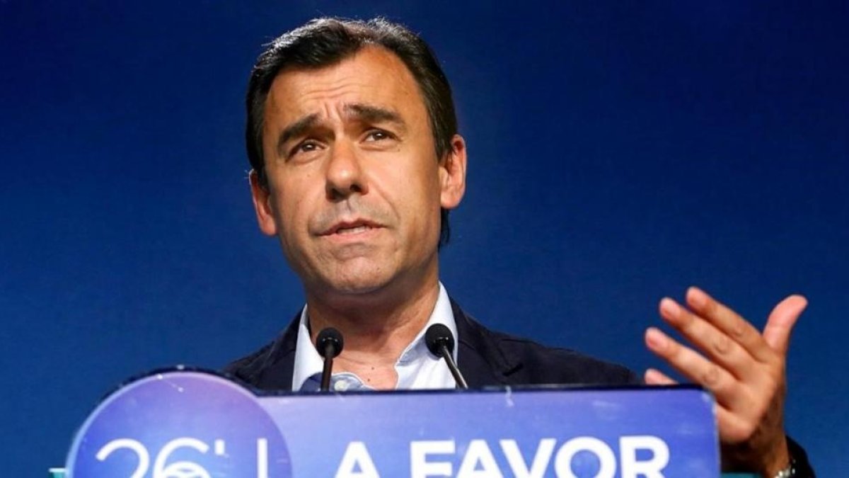 El coordinador del PP, Fernando Martínez-Maillo, en rueda de prensa.-JUAN MANUEL PRATS