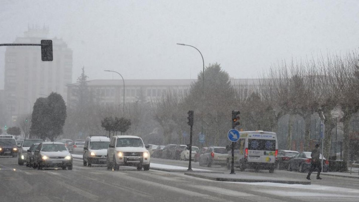 Nieve en la capital burgalesa-ICAL