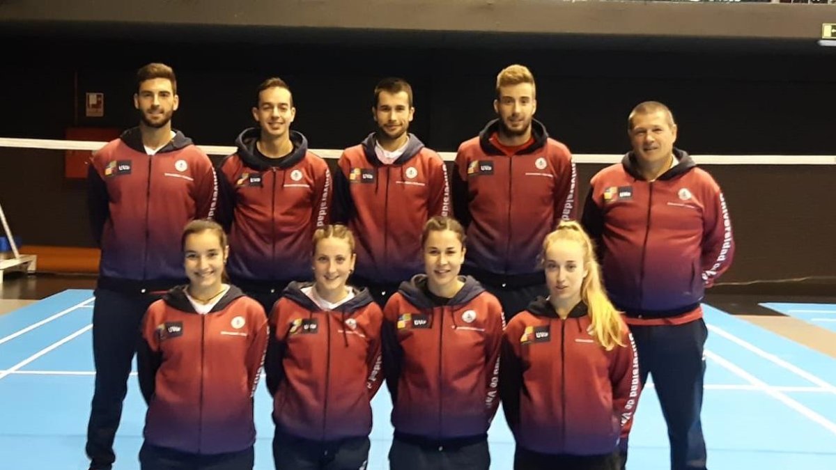 Integrantes del equipo de bádminton de la Universidad de Valladolid.-EL MUNDO