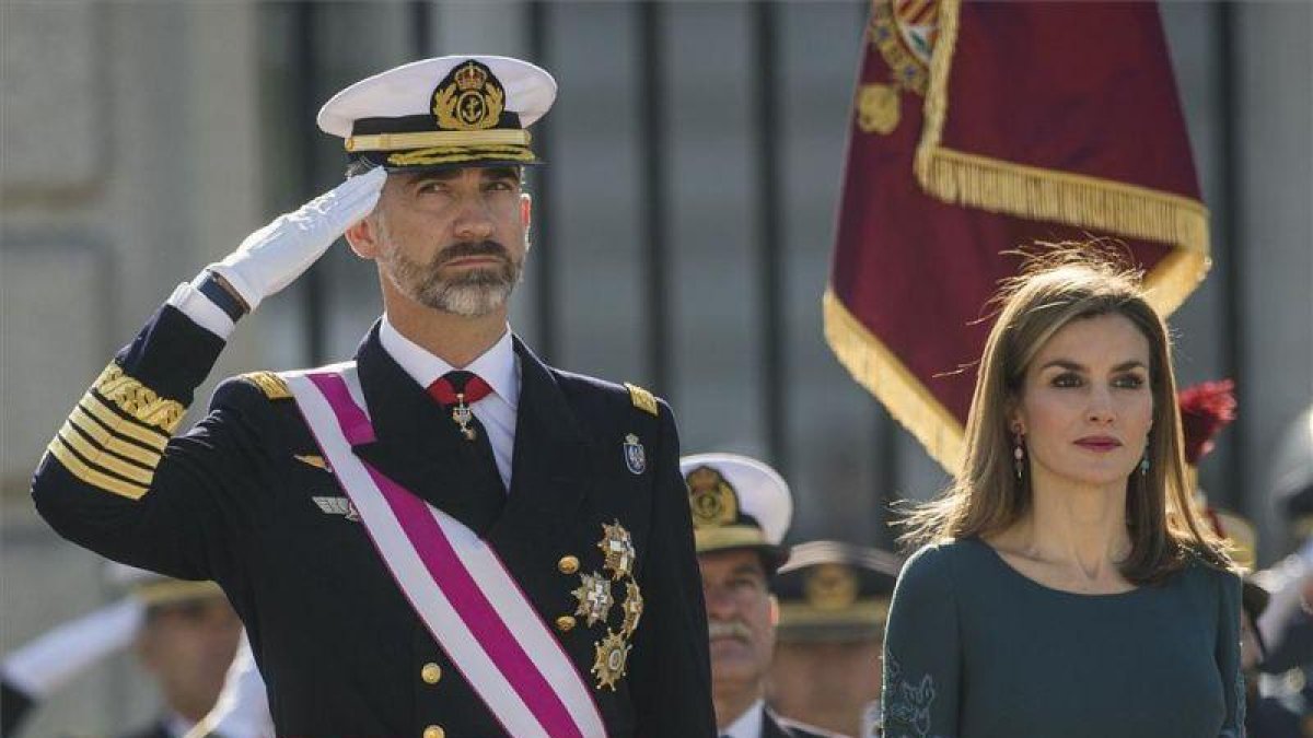 El rey Felipe VI y la reina Letizia.-AP