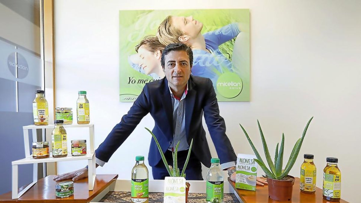 El ingeniero Juan Manuel Sanz en las instalaciones de Naturae en el Parque Científico de la Universidad de Valladolid.-J. M. LOSTAU