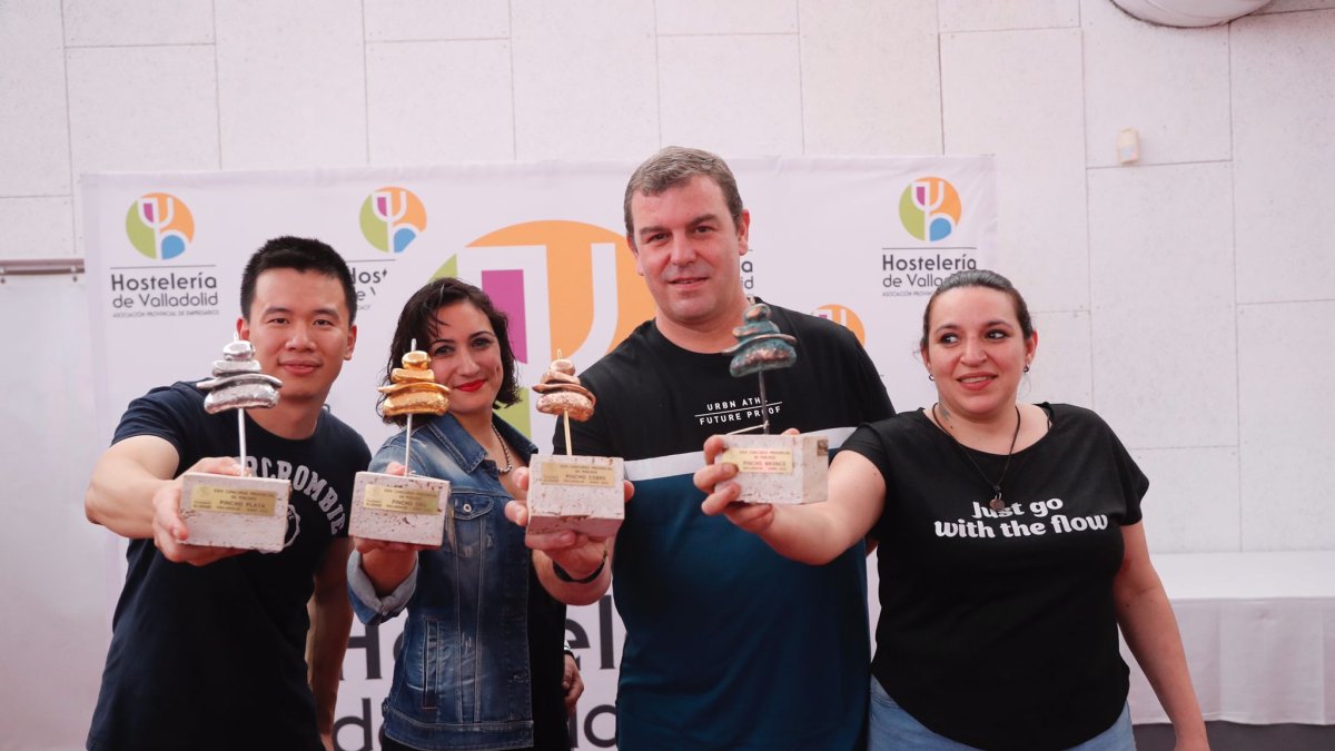 Los cuatro grandes premios, que representarán a Valladolid en el Concurso Nacional.