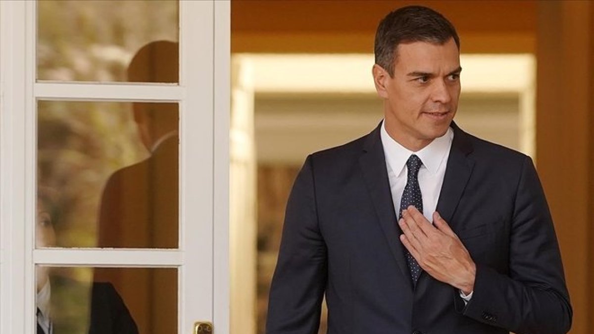 Pedro Sánchez en la Moncloa.-JOSÉ LUIS ROCA