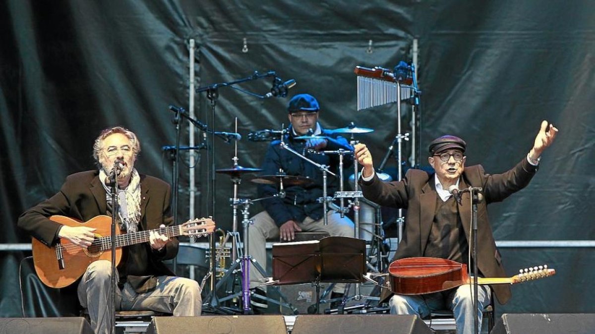 Candeal en un concierto en la Plaza Mayor de Valladolid.-J.M. LOSTAU