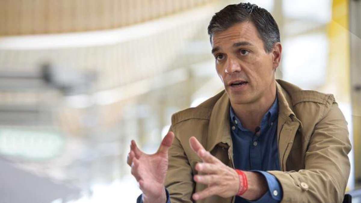 Entrevista a Pedro Sánchez, candidato en las primarias del PSOE.-JOSE LUIS ROCA