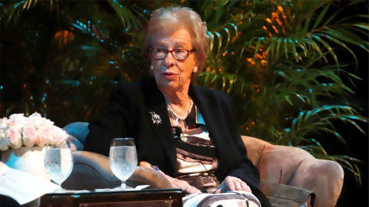 Eva Schloss, superviviente del campo de concentración de Auschwitz y hermanastra de Ana Frank.-EFE