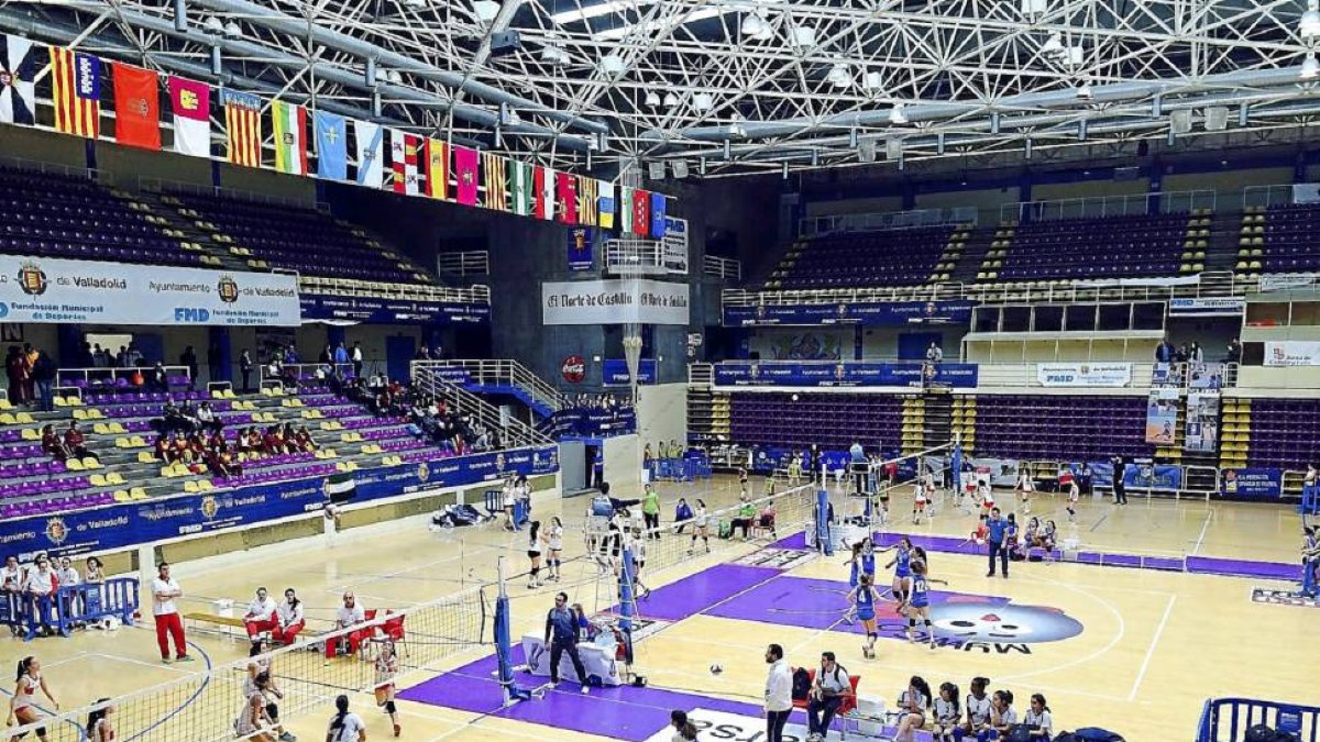 Vista parcial del pabellón Pisuerga en la primera jornada del Campeonato de España-G. V.