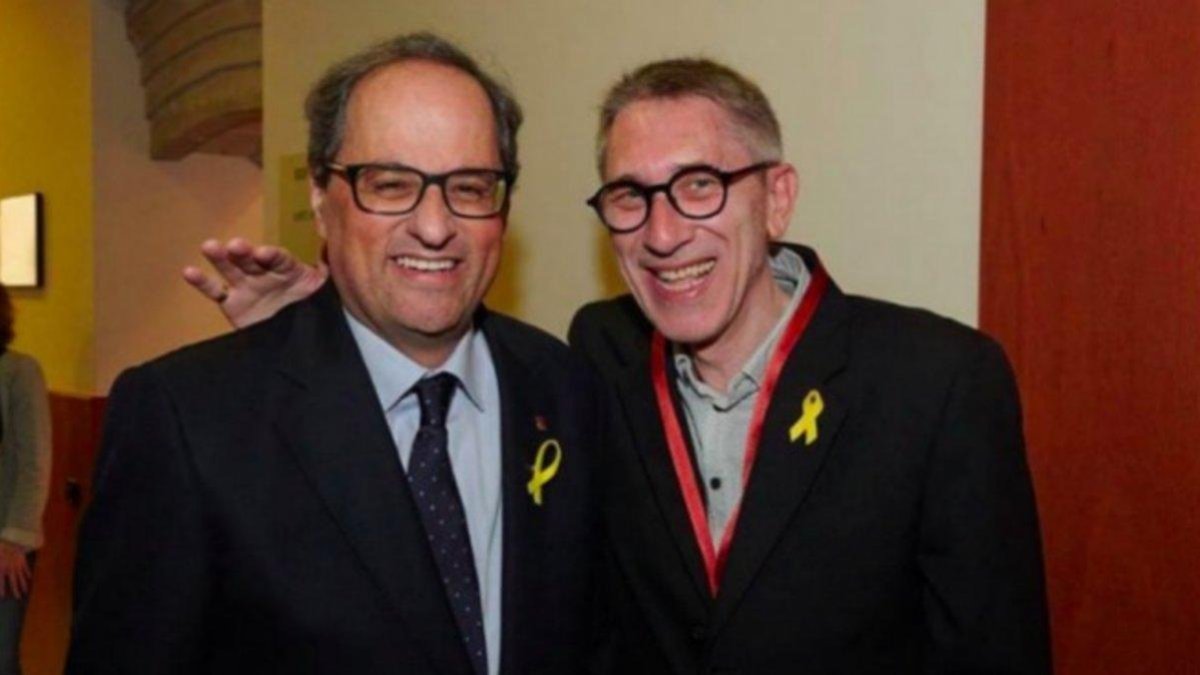 Quim Torra y Agustí Colomines-