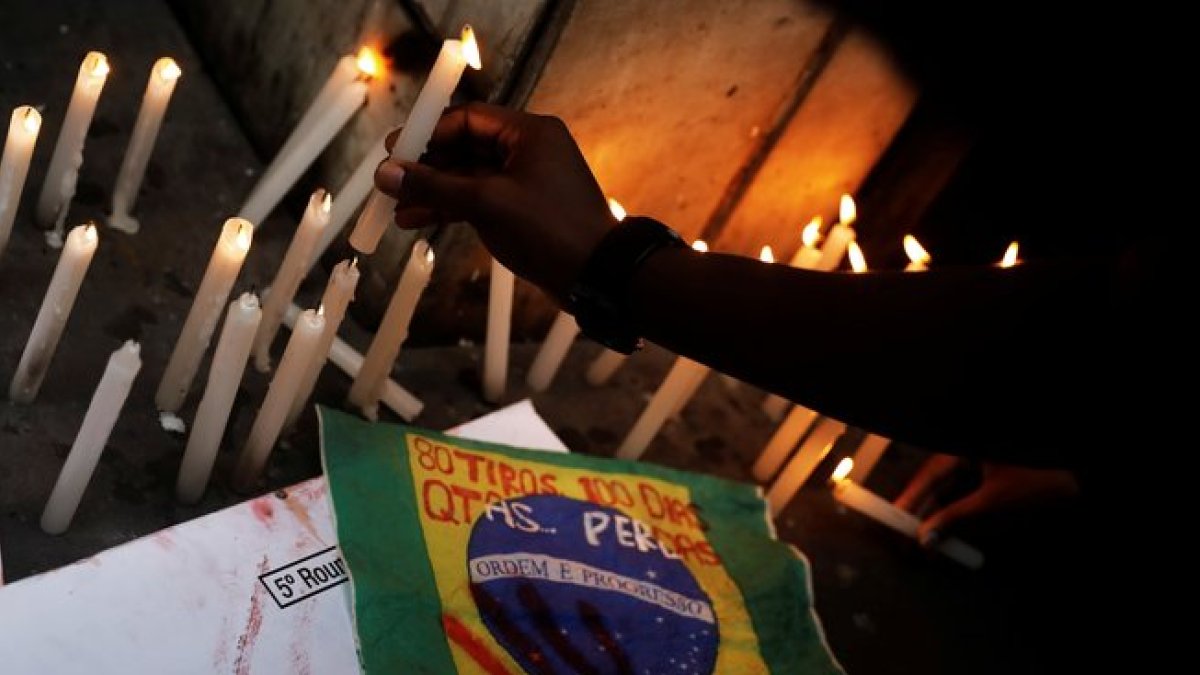 Protestas en Brasil por la muerte de Evaldo Rosa.-REUTERS