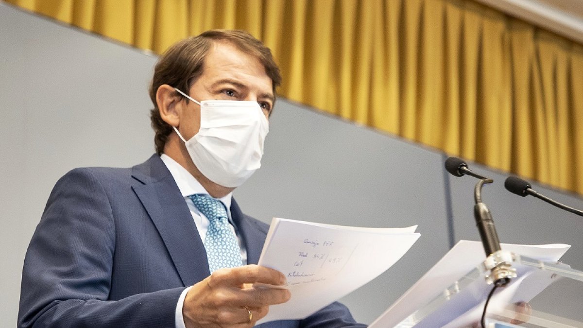 El presidente de la Junta de Castilla y León, Alfonso Fernández Mañueco. ICAL