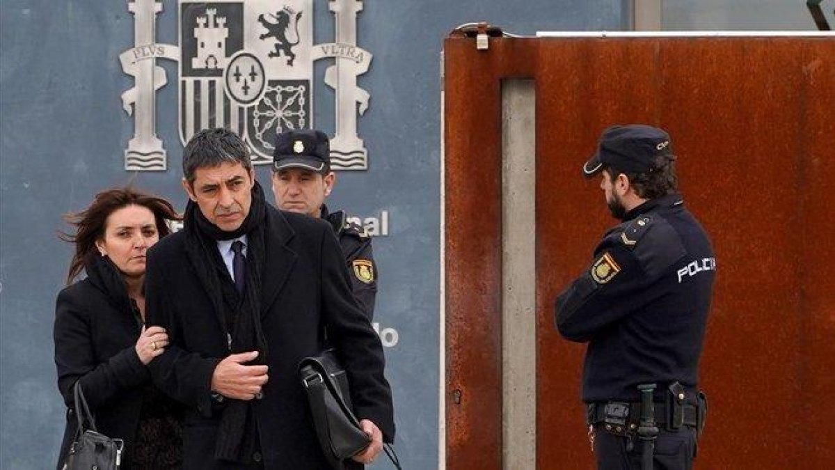 Josep Lluis Trapero saliendo de la Audiencia Nacional.-JOSE LUIS ROCA