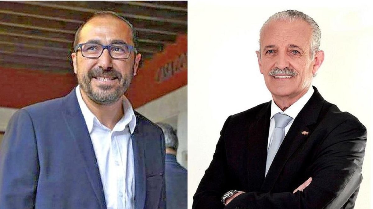 Miguel Ángel Oliveira, alcalde de Tordesillas (PP) / José Luis Rojo, portavoz de VOX-E.M