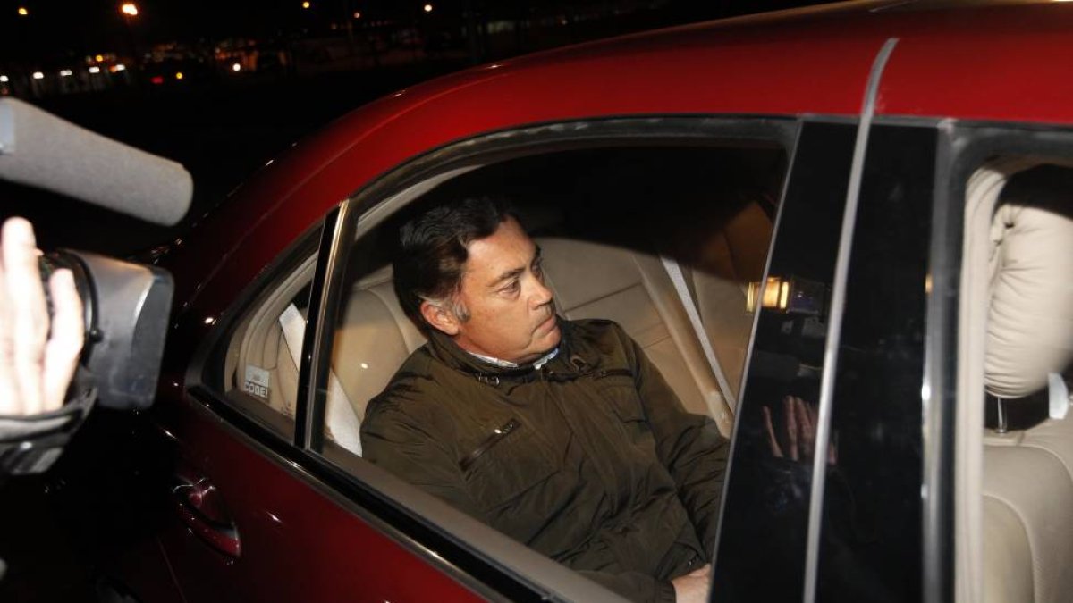 El expresidente de la Diputación de León Marcos Martínez, sale de la cárcel de Navalcarnero-Ical