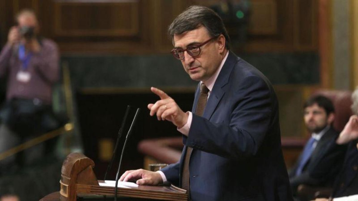 Aitor Esteban en el Congreso de los Diputados.-DAVID CASTRO