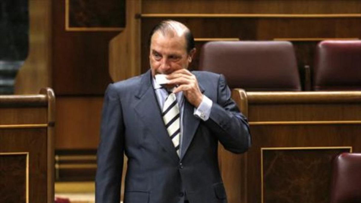 El exdiputado del PP Vicente Martínez Pujalte, en una imagen del pasado septiembre en el Congreso.-JUAN MANUEL PRATS