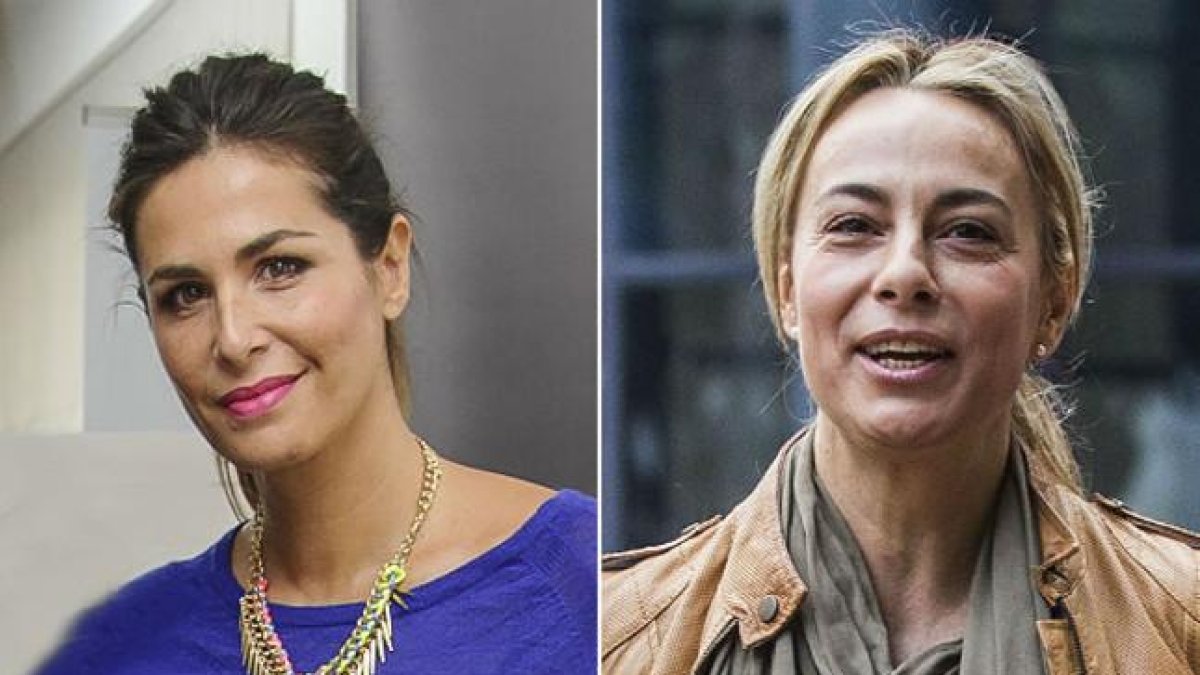 La presentadora Nuria Roca y la exalcaldesa de Alicante Sonia Castedo.-