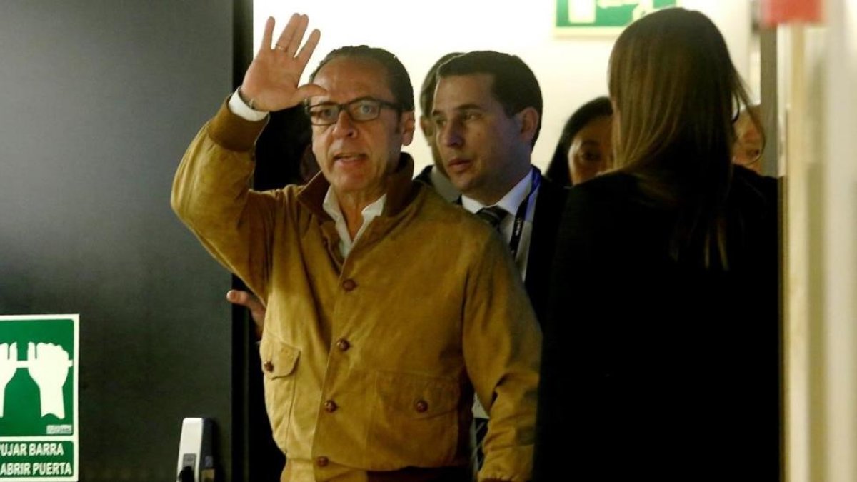 Álvaro Pérez Alonso, más conocido como El Bigotes, ante la comisión sobre la financiación irregular del PP.-JUAN MANUEL PRATS
