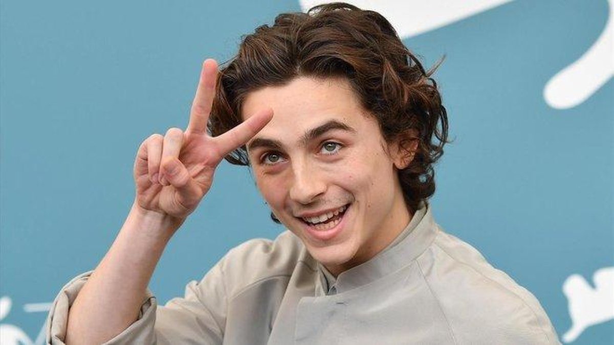 El actor Timothée Chalamet, en Venecia este lunes.-EFE / ETTORE FERRARI