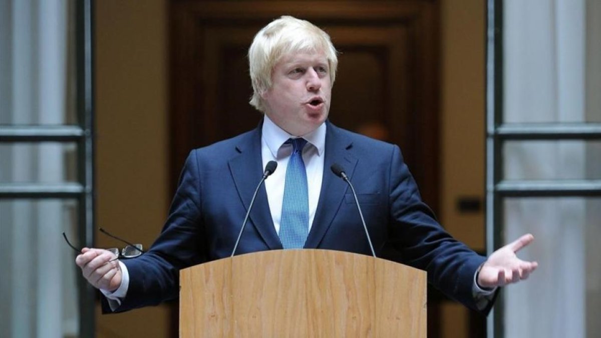 El Ministro de Asuntos Exteriores británico, Boris Johnson, en una comparecencia ante los medios.-AFP / ANDREW MATTHEWS