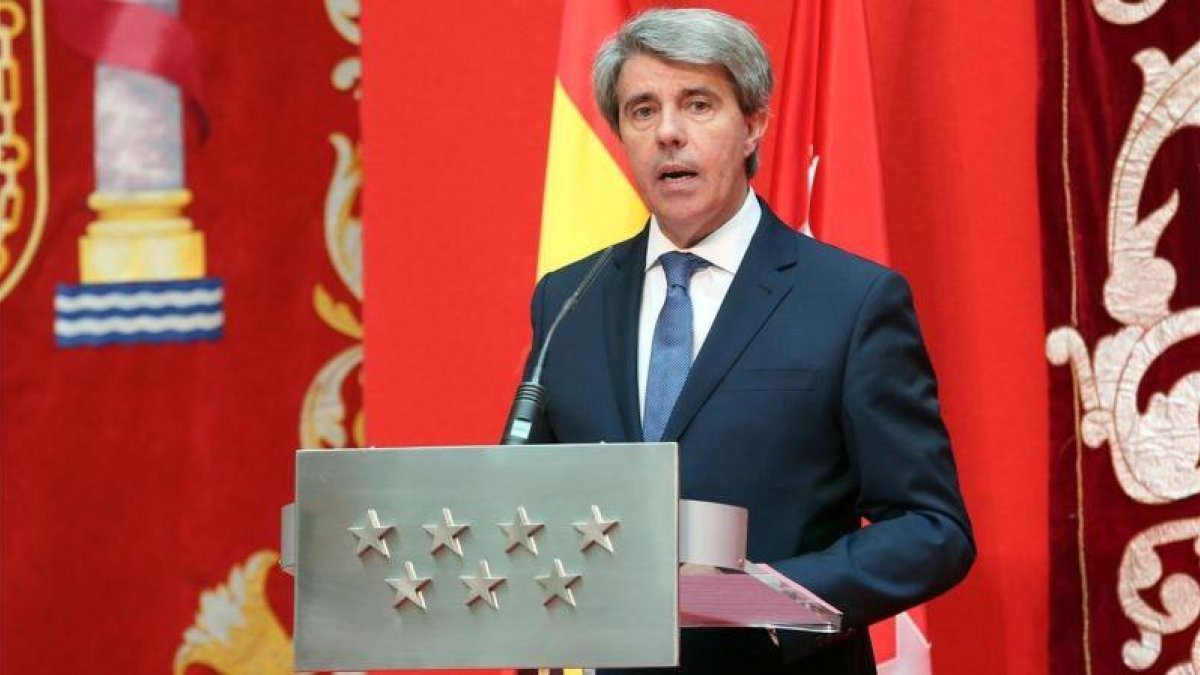 Ángel Garrido en la toma de posesión como Presidente.-DAVID CASTRO