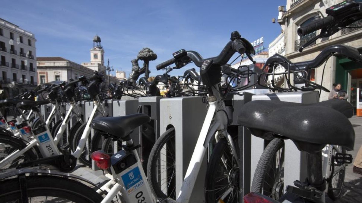 Bicimad, servicio municipal de bicicletas en Madrid.-JUAN MANUEL PRATS
