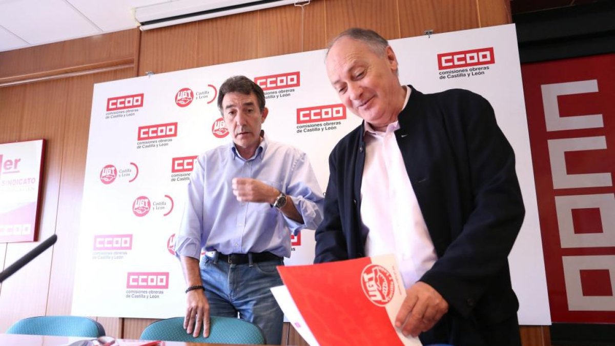 Los Secretarios Generales de UGT y CCOO en Castilla y León, Faustino Temprano y Ángel Hernández, respectivamente, analizarán la situación política y plantearán las prioridades de amba-ICAL